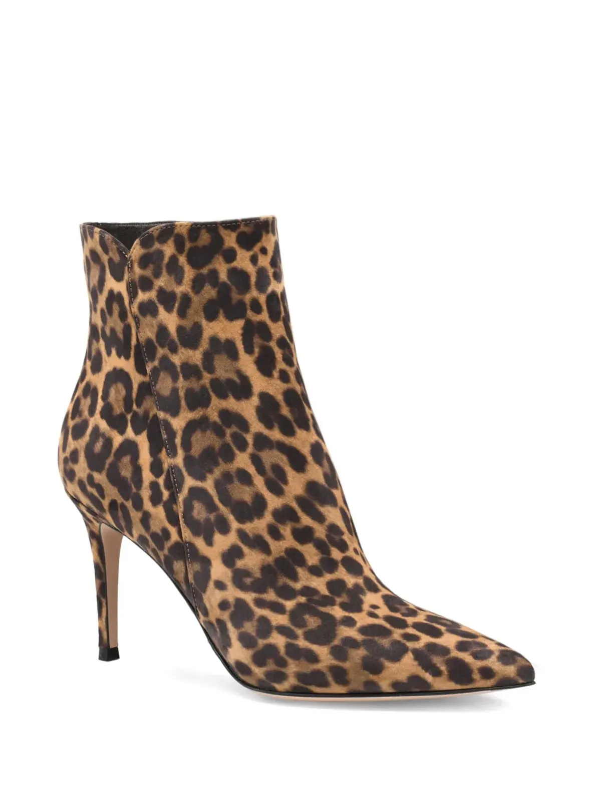 Gianvito Rossi 85mm レヴィ ブーツ - ブラウン - 画像2