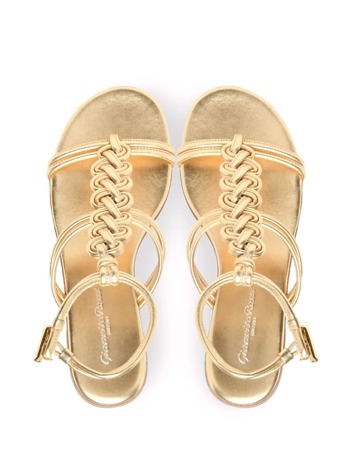 Gianvito Rossi Capua サンダル - ゴールド - 画像3
