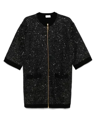 Elisabetta Franchi スパンコール装飾ミニドレス ブラック - サムネイル1