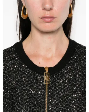 Elisabetta Franchi スパンコール装飾ミニドレス ブラック - サムネイル5
