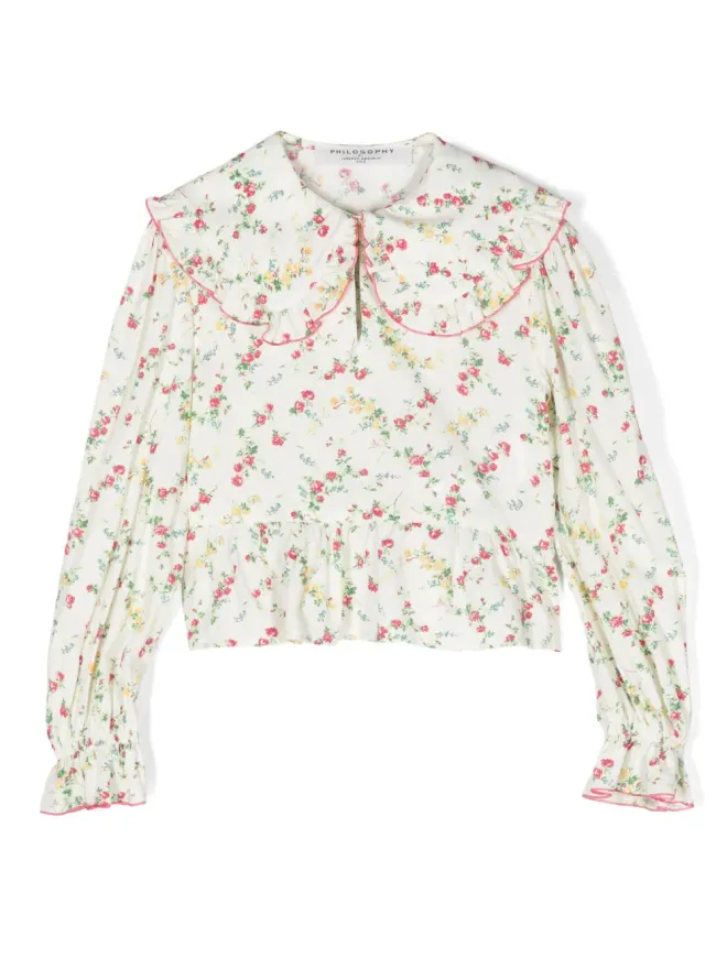 Philosophy Di Lorenzo Serafini Kids Philosophy Di Lorenzo Serafini Kids 花柄プリント ブラウスの商品画像