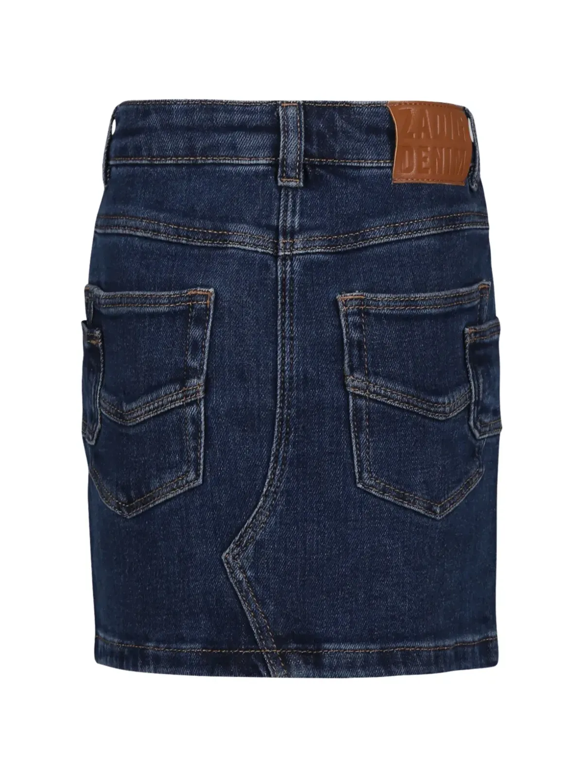 Zadig & Voltaire Kids アシンメトリック デニム スカート - 画像2