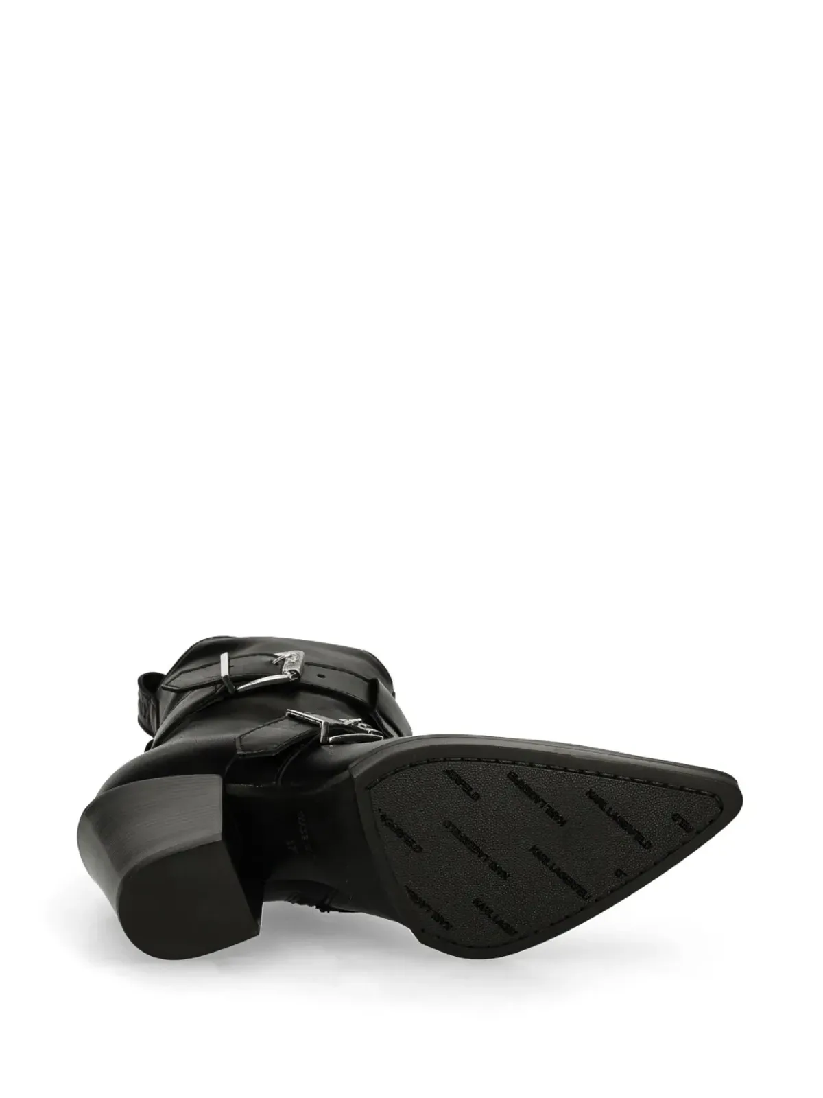Karl Lagerfeld 70mm カウボーイブーツ - ブラック - 画像5