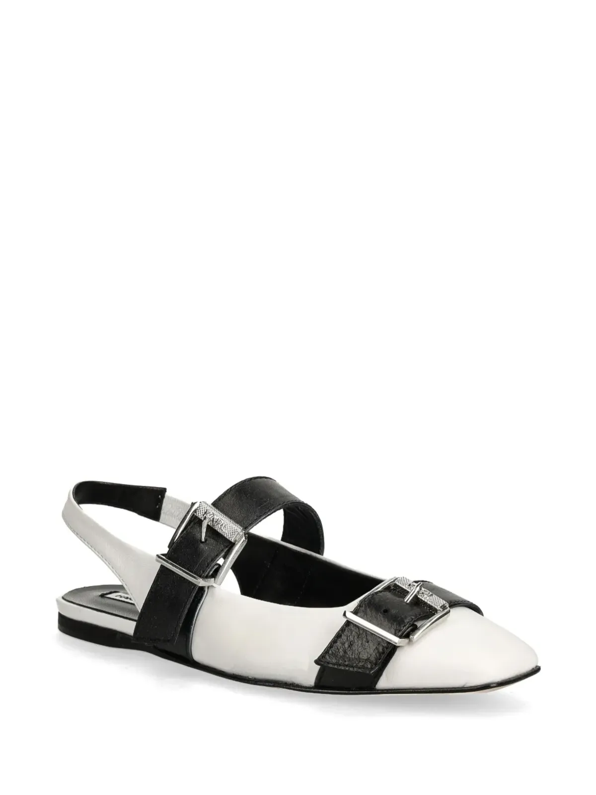 Karl Lagerfeld Konnie ダブルストラップ バレエフラット - 画像2