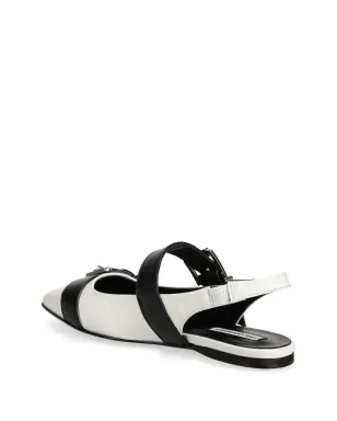 Karl Lagerfeld Konnie ダブルストラップ バレエフラット - サムネイル3