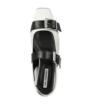 Karl Lagerfeld Konnie ダブルストラップ バレエフラット - サムネイル4