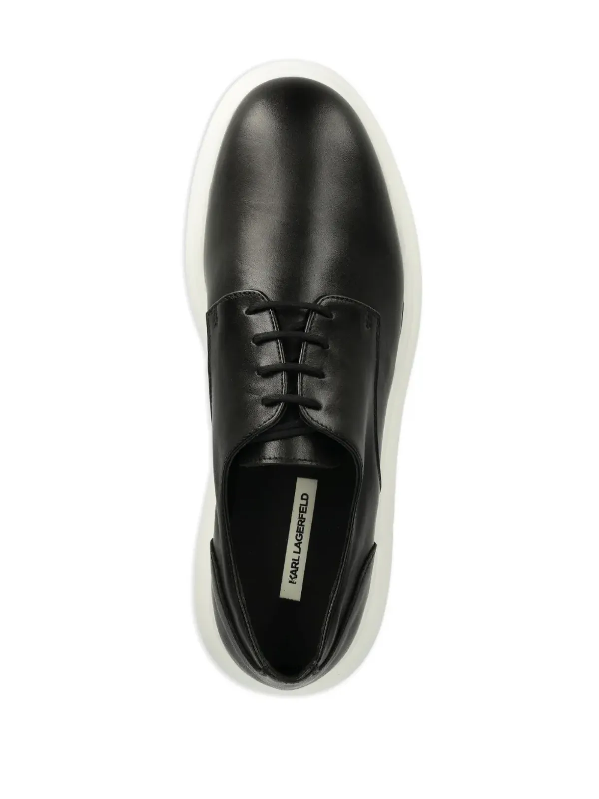 Karl Lagerfeld レースアップ ダービーシューズ ブラック - 画像4