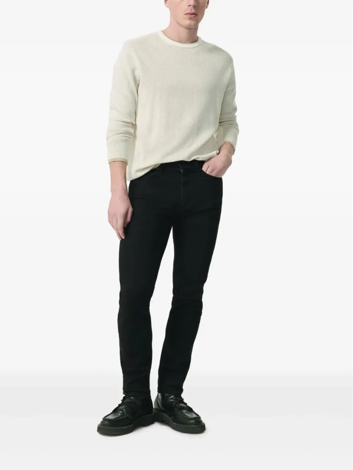 rag & bone デニムストレッチジーンズ - ブラック - 画像2