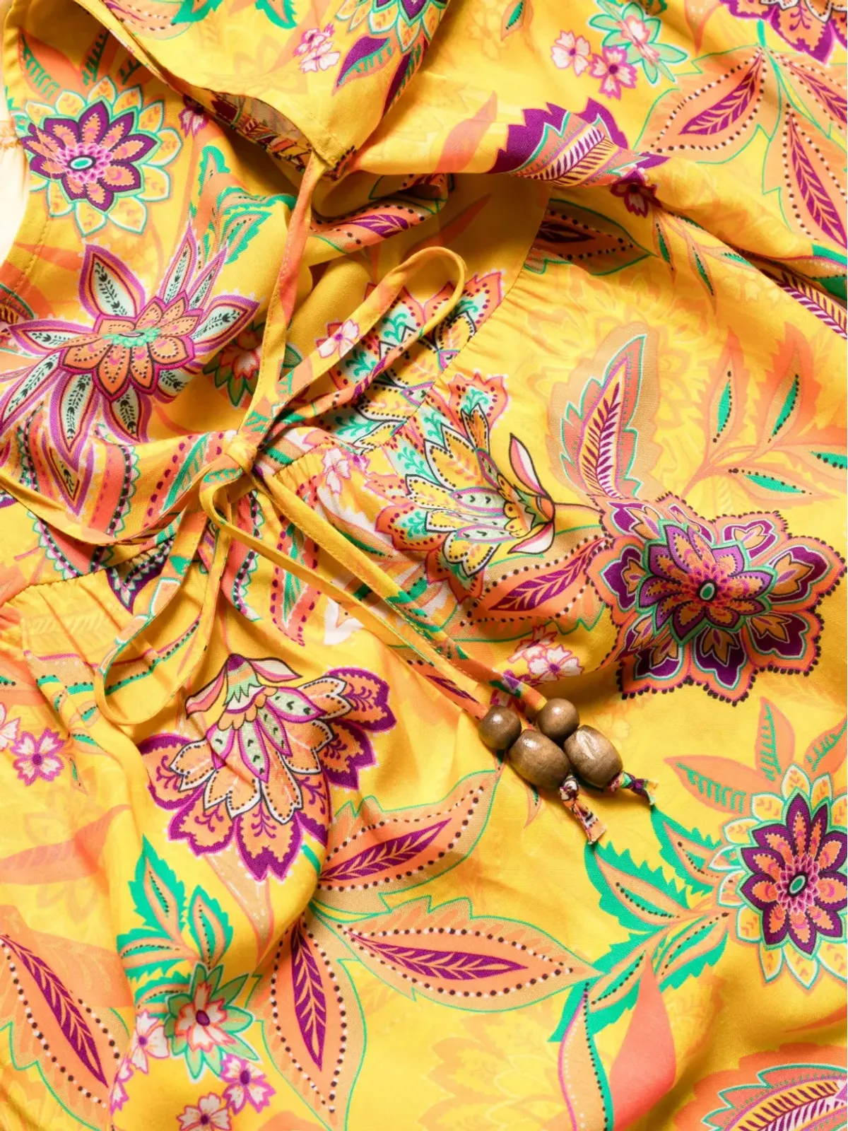 Johnny Was Sunshine coverup - Yellow - 画像3