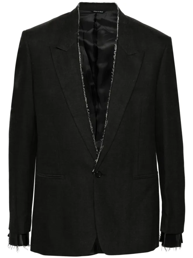 ERALDO ERALDO raw-cut blazer - Greyの商品画像