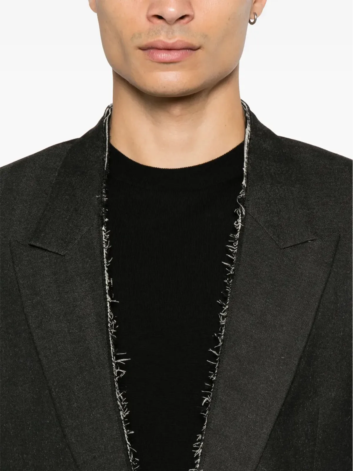 ERALDO raw-cut blazer - Grey - 画像5