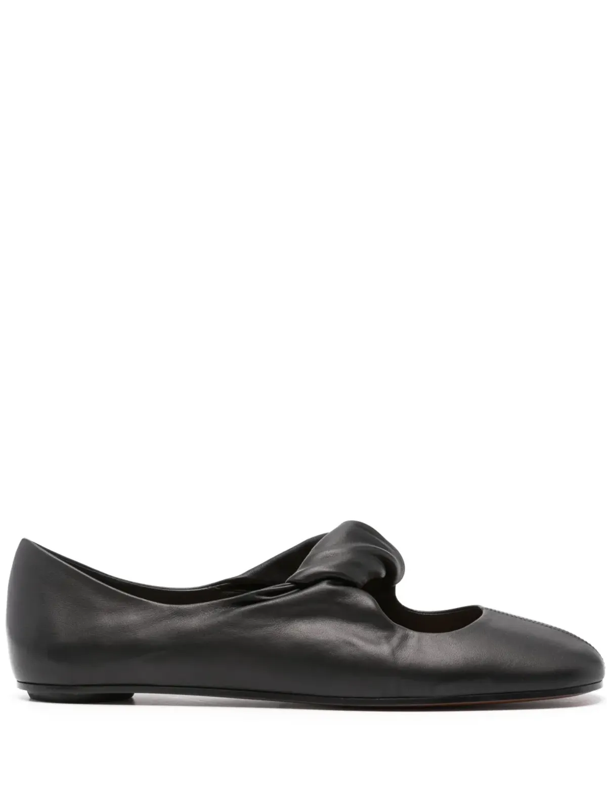 Alexander McQueen ツイストディテール バレエフラット - 画像1