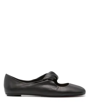 Alexander McQueen ツイストディテール バレエフラット - サムネイル1