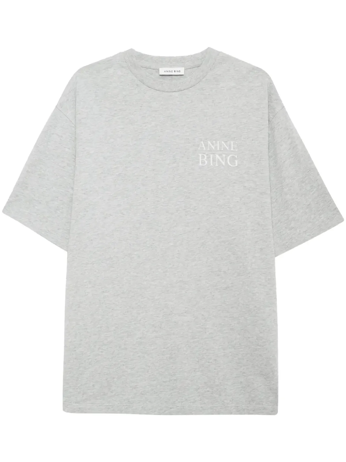 ANINE BING マイヤーズ セリフ NY Tシャツ グレー - 画像1