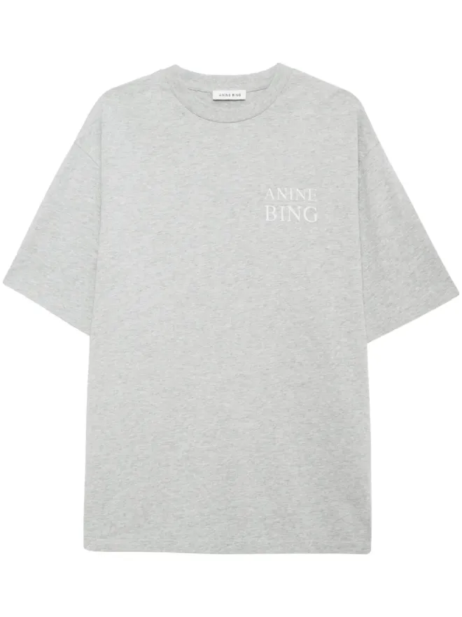 ANINE BING ANINE BING マイヤーズ セリフ NY Tシャツ グレーの商品画像