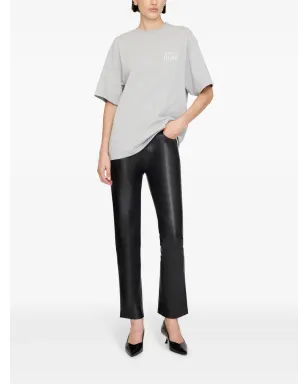 ANINE BING マイヤーズ セリフ NY Tシャツ グレー - サムネイル3