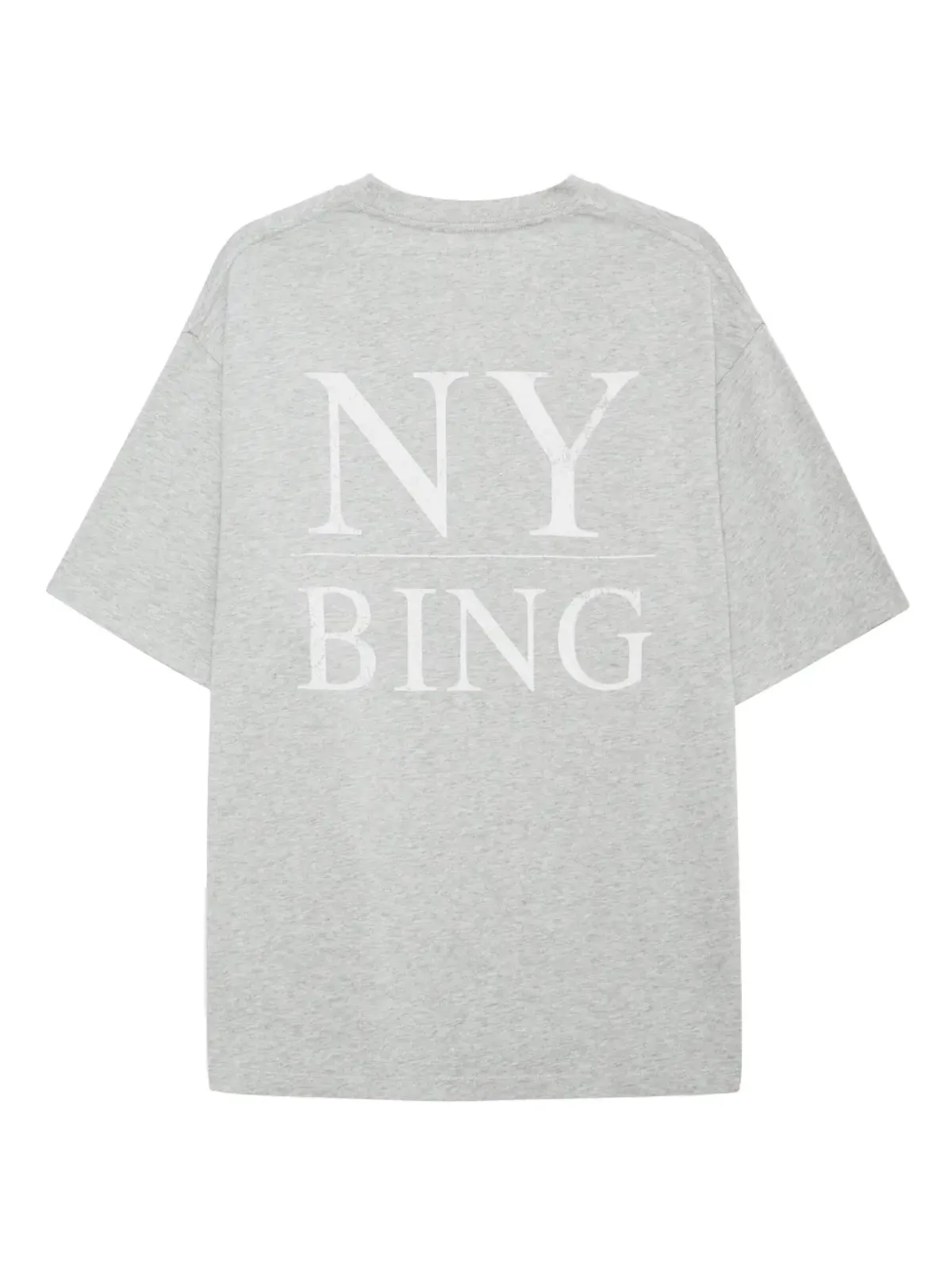ANINE BING マイヤーズ セリフ NY Tシャツ グレー - 画像4
