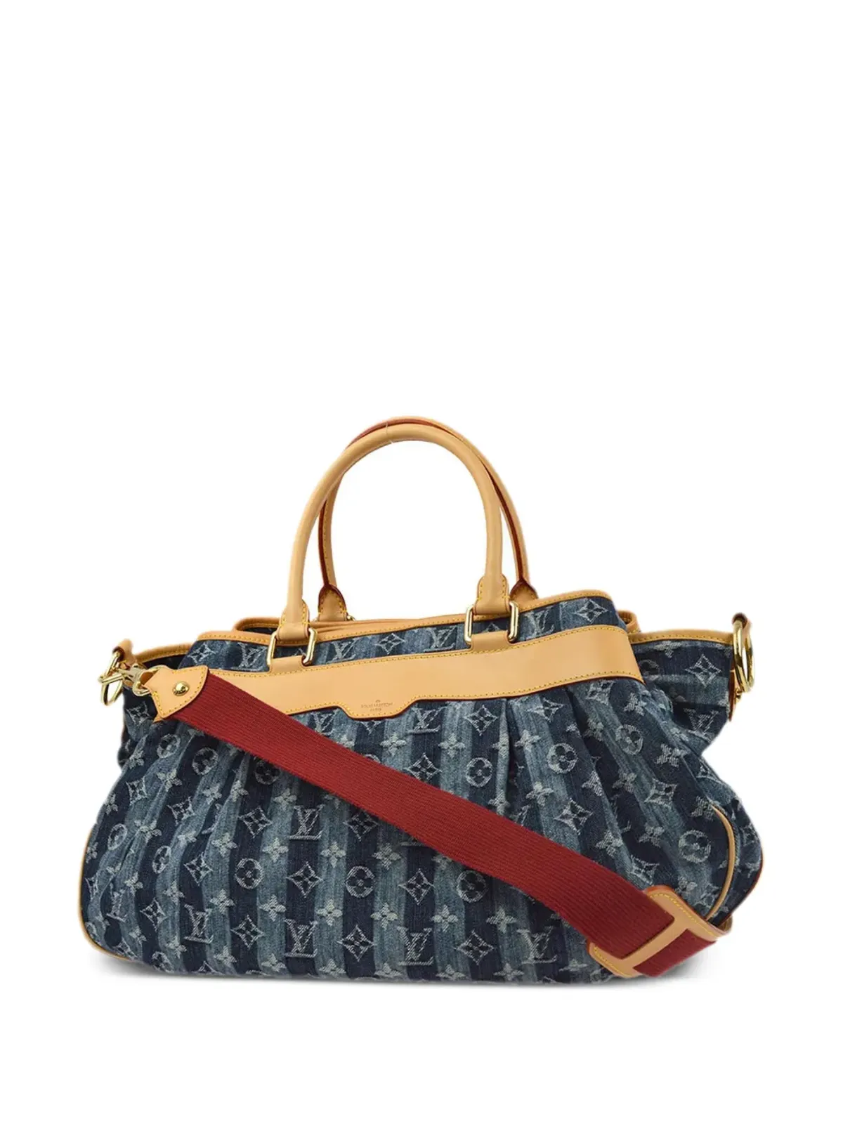 Louis Vuitton ビンテージ Cabas Raye GM 2ウェイバッグ ブルー - 画像2