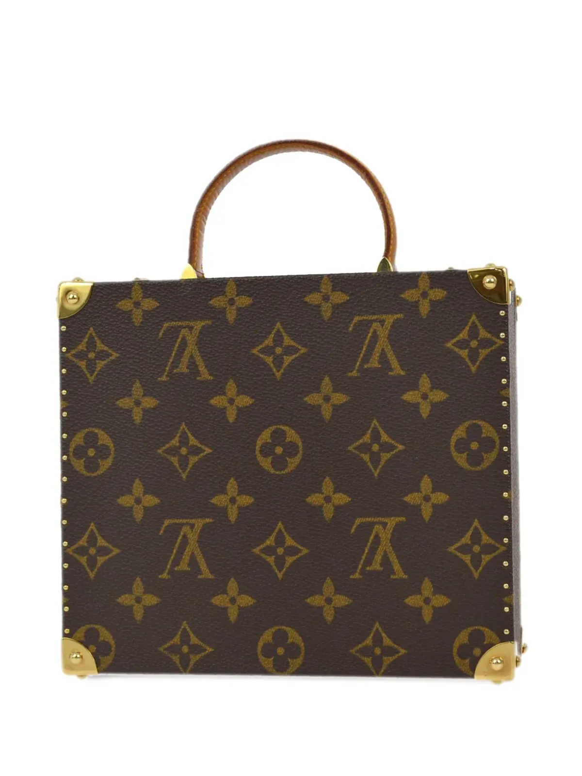 ビンテージ Louis Vuitton × Takashi Murakami 1990-2000 ジュエリーボックスバッグ ブラウン - 画像2