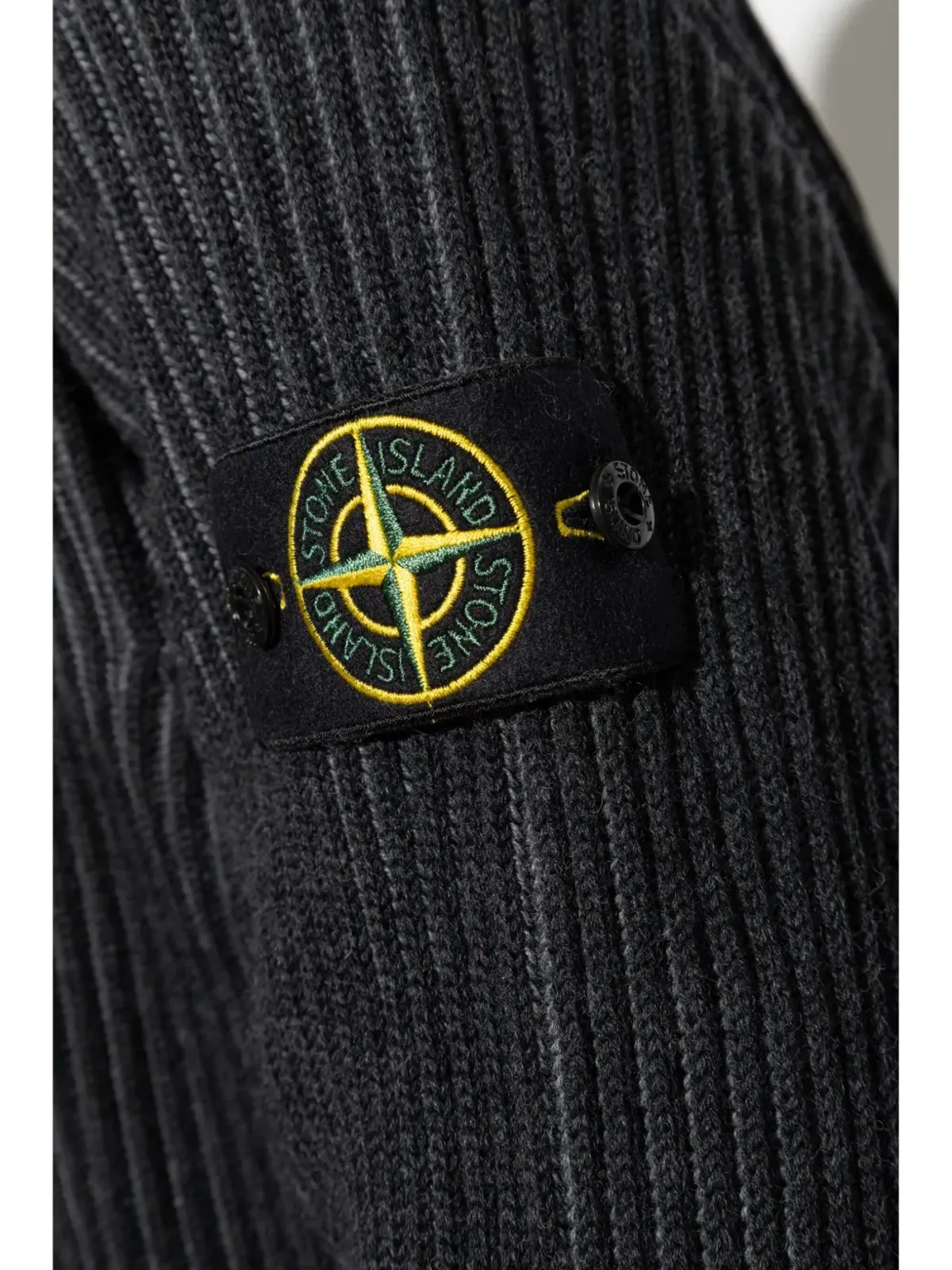 Stone Island クォータージップ カーディガン グレー - 画像5