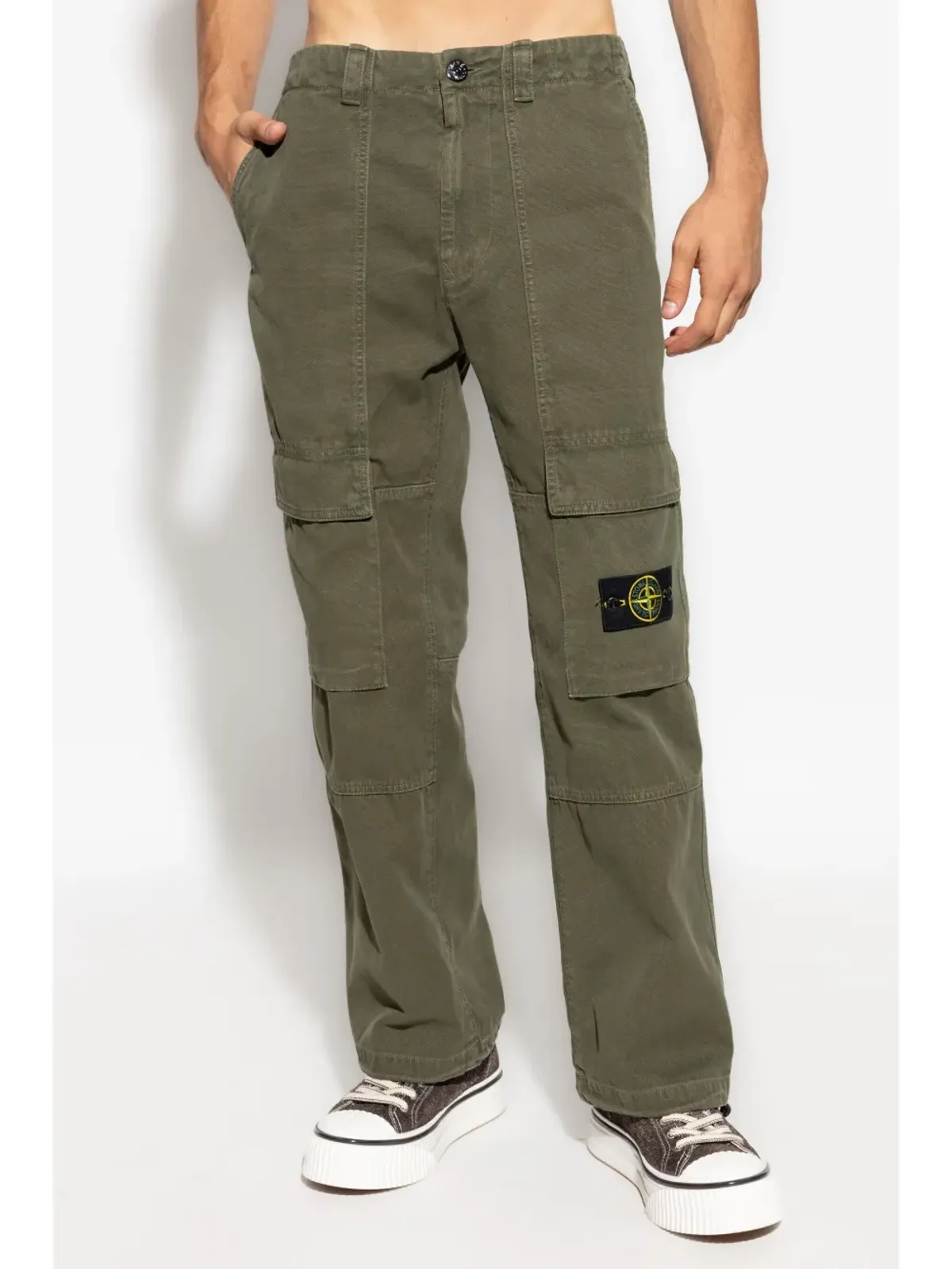 Stone Island コットンカーゴパンツ - 画像3