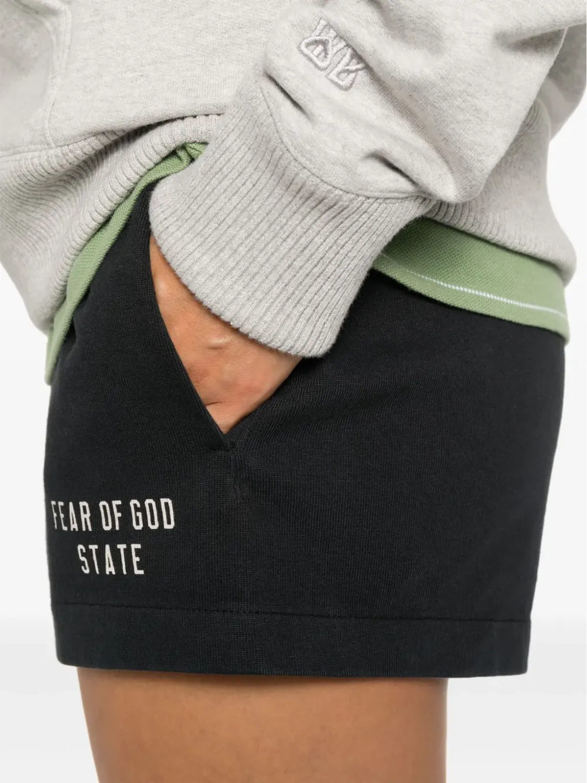 FEAR OF GOD ESSENTIALS フリーストラックショーツ ブラック - 画像5