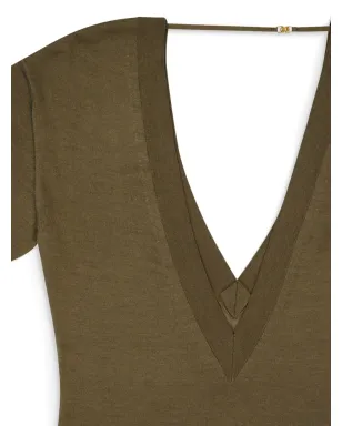 Saint Laurent ファインニット ボディスーツ - グリーン - サムネイル3