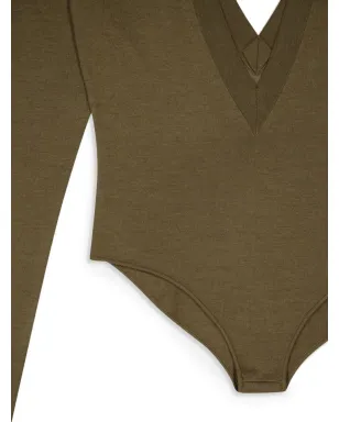 Saint Laurent ファインニット ボディスーツ - グリーン - サムネイル4