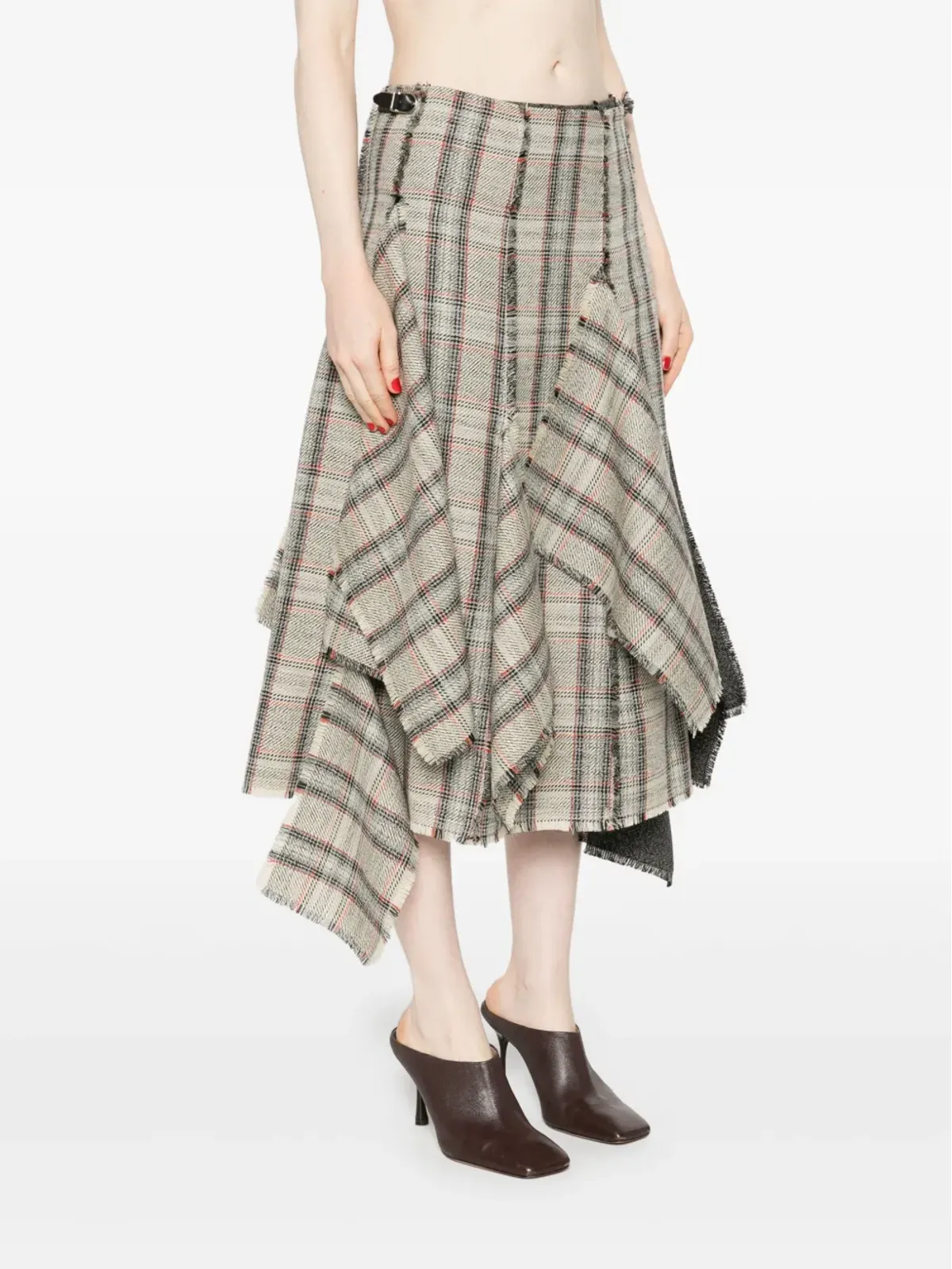 Durazzi Milano アシンメトリックミディスカート - 画像3