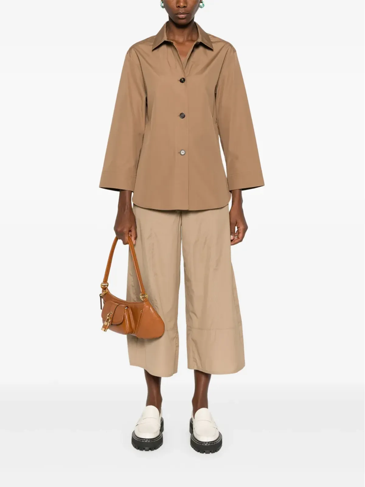 Max Mara Bellaシャツ ブラウン - 画像2