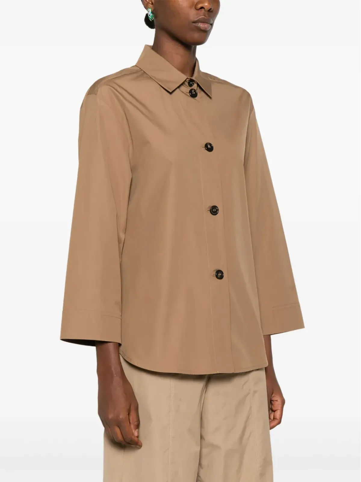 Max Mara Bellaシャツ ブラウン - 画像3