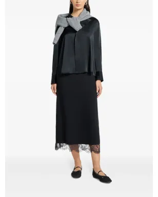 Vince レースパネル入りストレートスカート - サムネイル2