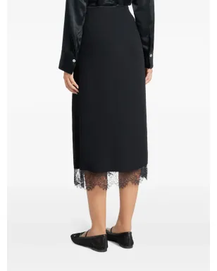Vince レースパネル入りストレートスカート - サムネイル4