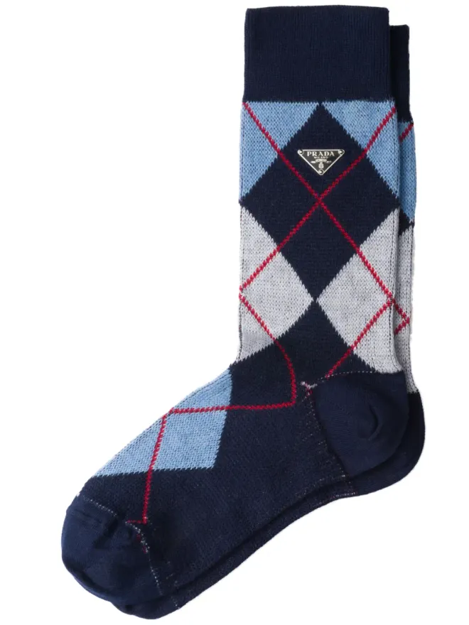 Prada Prada アーガイル コットンソックスの商品画像