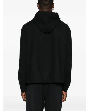 Y-3 フランネルHD フーディー - ブラック - サムネイル4