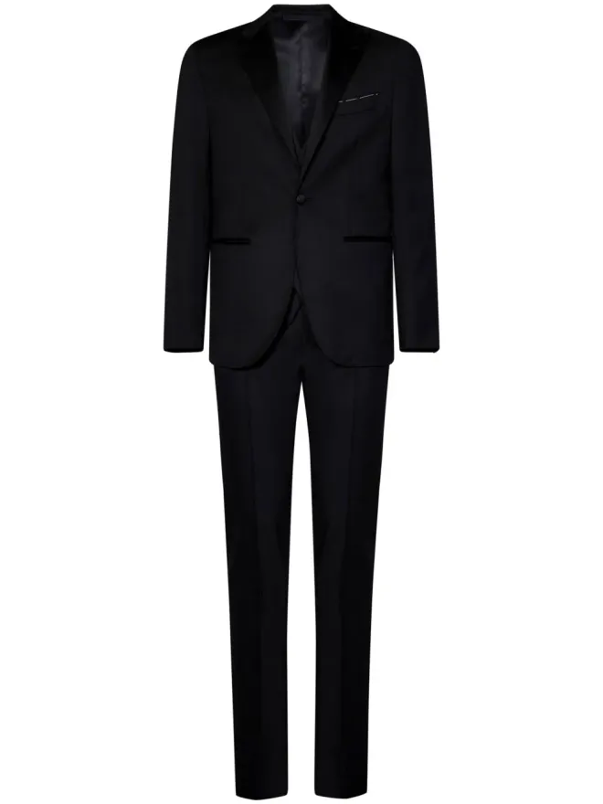 FRANZESE COLLECTION FRANZESE COLLECTION シングルブレストスーツ - ブラックの商品画像