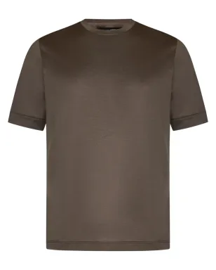 FRANZESE COLLECTION コットンTシャツ ブラウン - サムネイル1