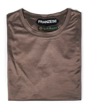 FRANZESE COLLECTION コットンTシャツ ブラウン - サムネイル3