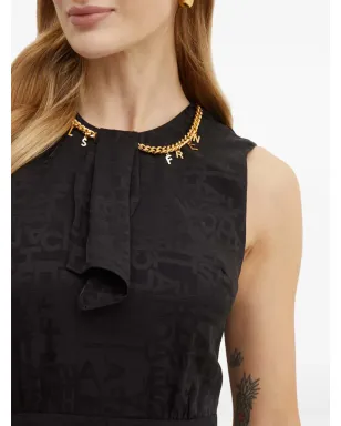 Elisabetta Franchi チェーンディテール ミニドレス - ブラック - サムネイル5