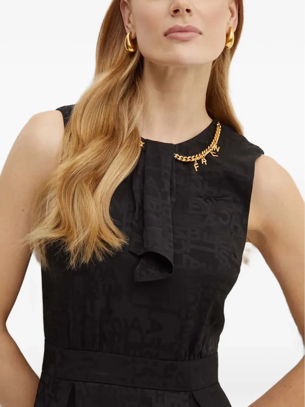 Elisabetta Franchi チェーンディテール ミニドレス - ブラック - 画像4
