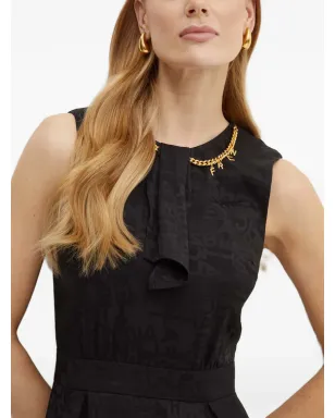 Elisabetta Franchi チェーンディテール ミニドレス - ブラック - サムネイル4