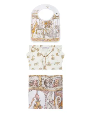 Atelier Choux グラフィックプリントパジャマセット - White - サムネイル1