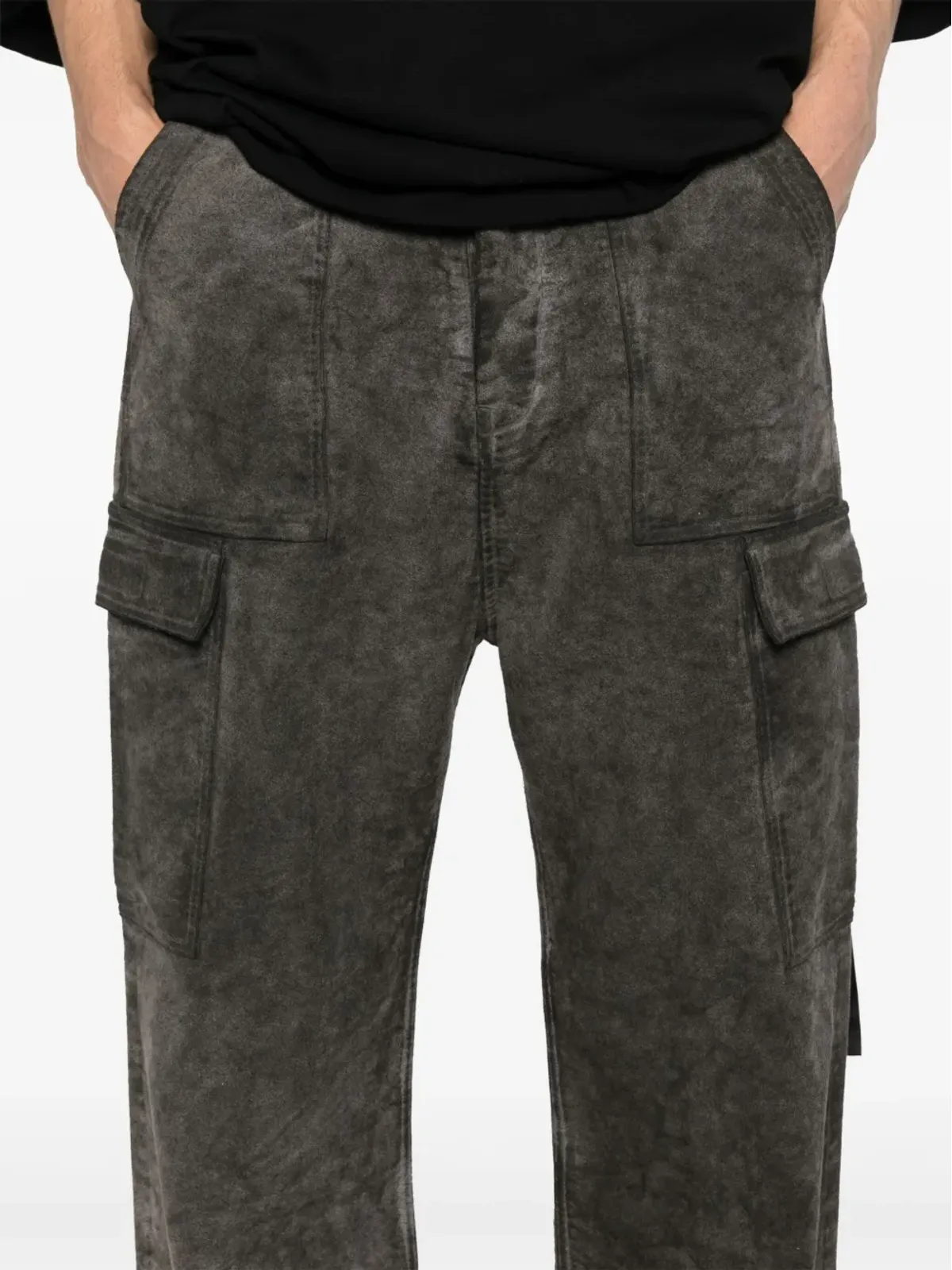 Rick Owens DRKSHDW ディストレスト カーゴパンツ - 画像5