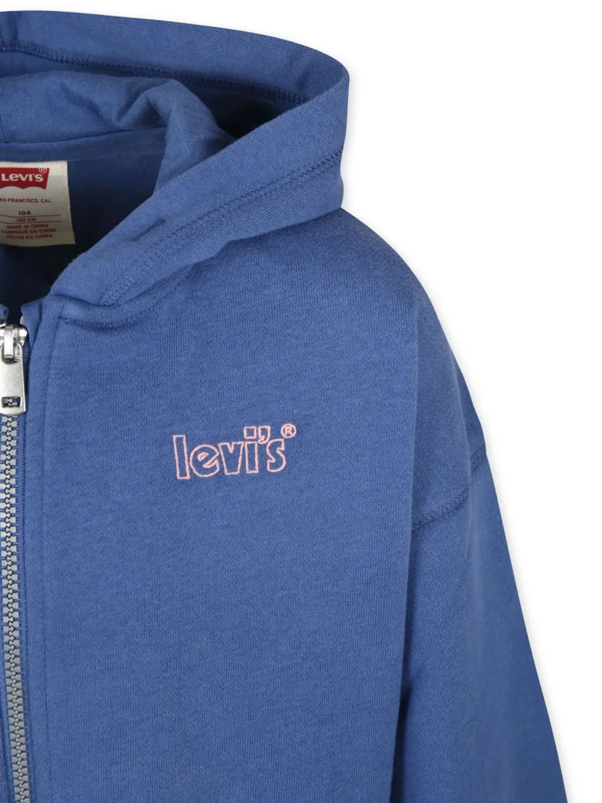 Levi's Kids ロゴ刺繍ジップフードパーカー - 画像3