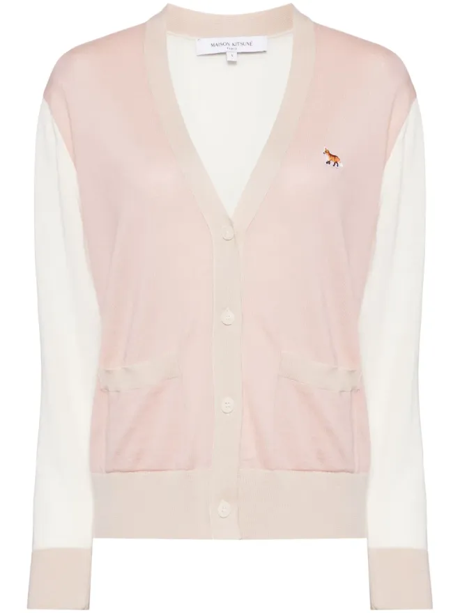 Maison Kitsuné Maison Kitsuné 刺繍ロゴ カーディガンの商品画像