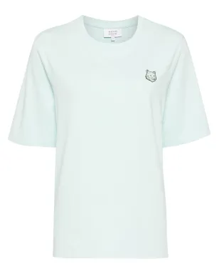Maison Kitsuné キツネ頭パッチ付き Tシャツ - グリーン - サムネイル1
