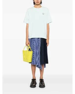 Maison Kitsuné キツネ頭パッチ付き Tシャツ - グリーン - サムネイル2