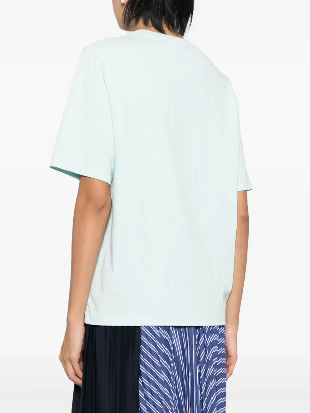 Maison Kitsuné キツネ頭パッチ付き Tシャツ - グリーン - 画像4