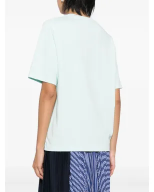 Maison Kitsuné キツネ頭パッチ付き Tシャツ - グリーン - サムネイル4