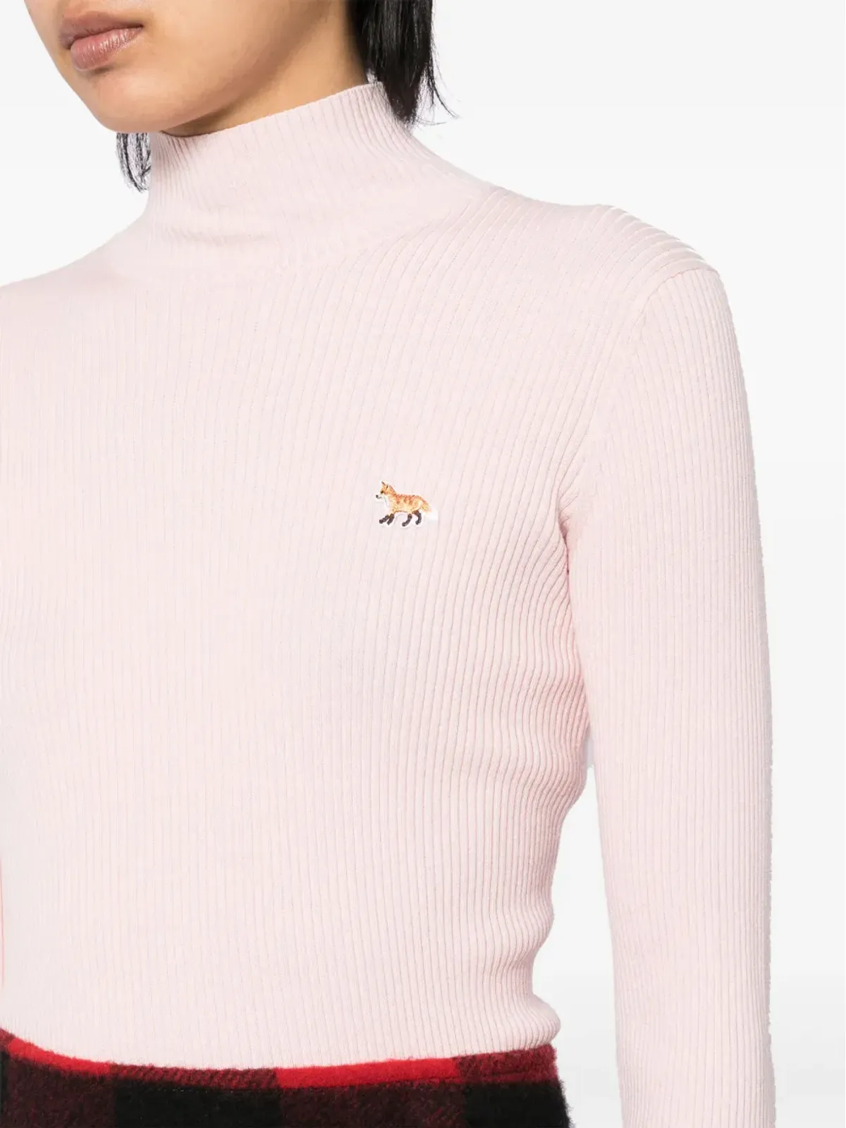 Maison Kitsuné 刺繍ロゴ入りニットトップ - 画像5